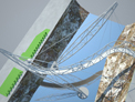 Puente Colgante en Quebrada - Diseñadora Victoria Andrea Muñoz Serra