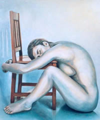 El Abrazo - Pintora Victoria Andrea Muñoz Serra