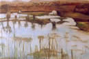 Paisaje Eriazo - Pintora Victoria Andrea Muñoz Serra