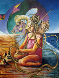 Volantines - Pintora Victoria Andrea Muñoz Serra