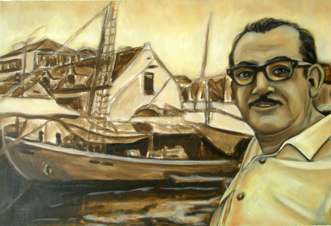 Mi abuelo en Portugal - Pintora Victoria Andrea Muñoz Serra